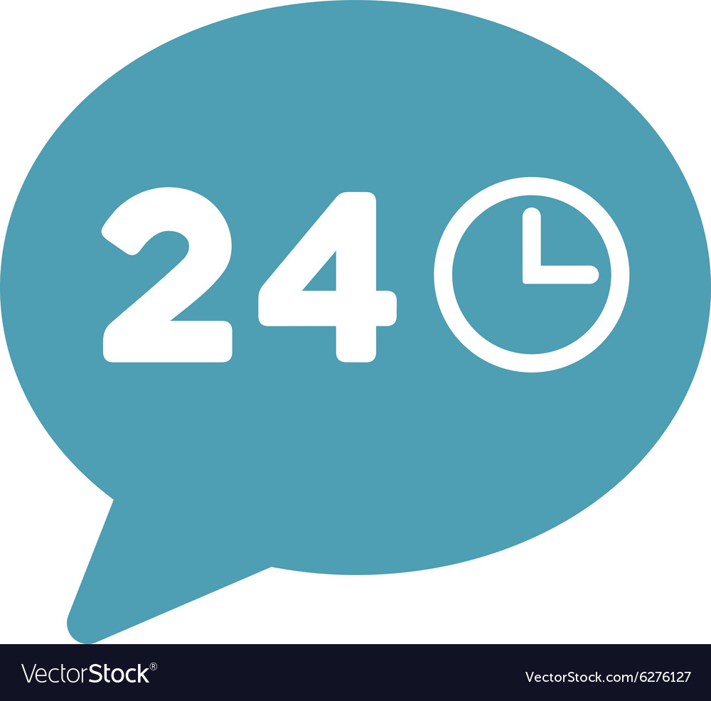 Message hours flat icon