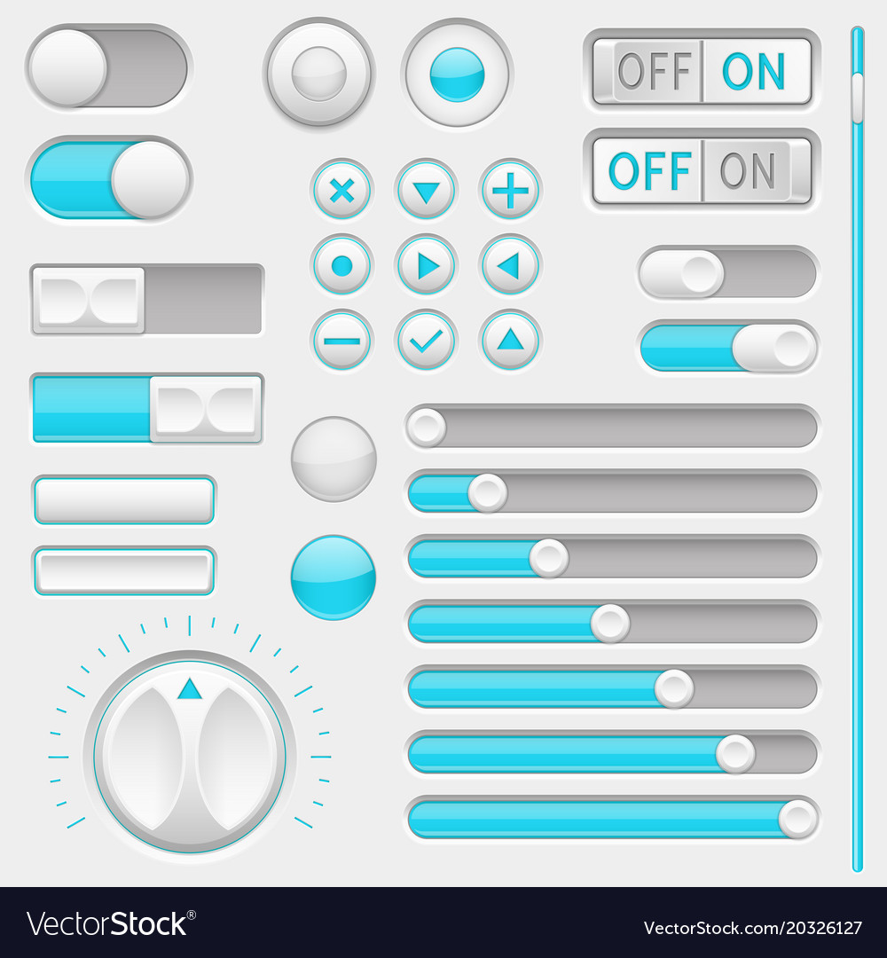 Modern Interface Buttons & Controls