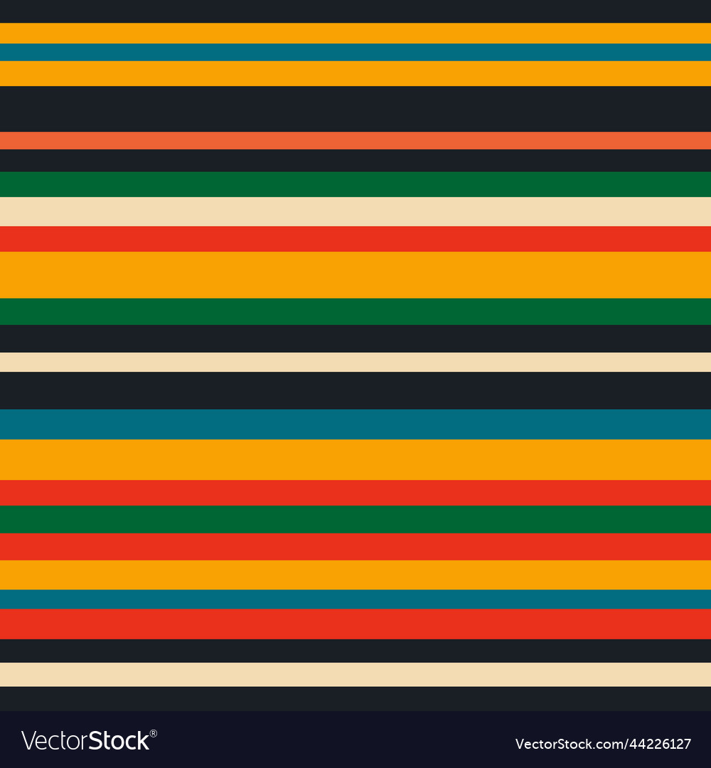 Retro pattern with multi-colored stripes vector image Retro pattern with multi-colored stripes