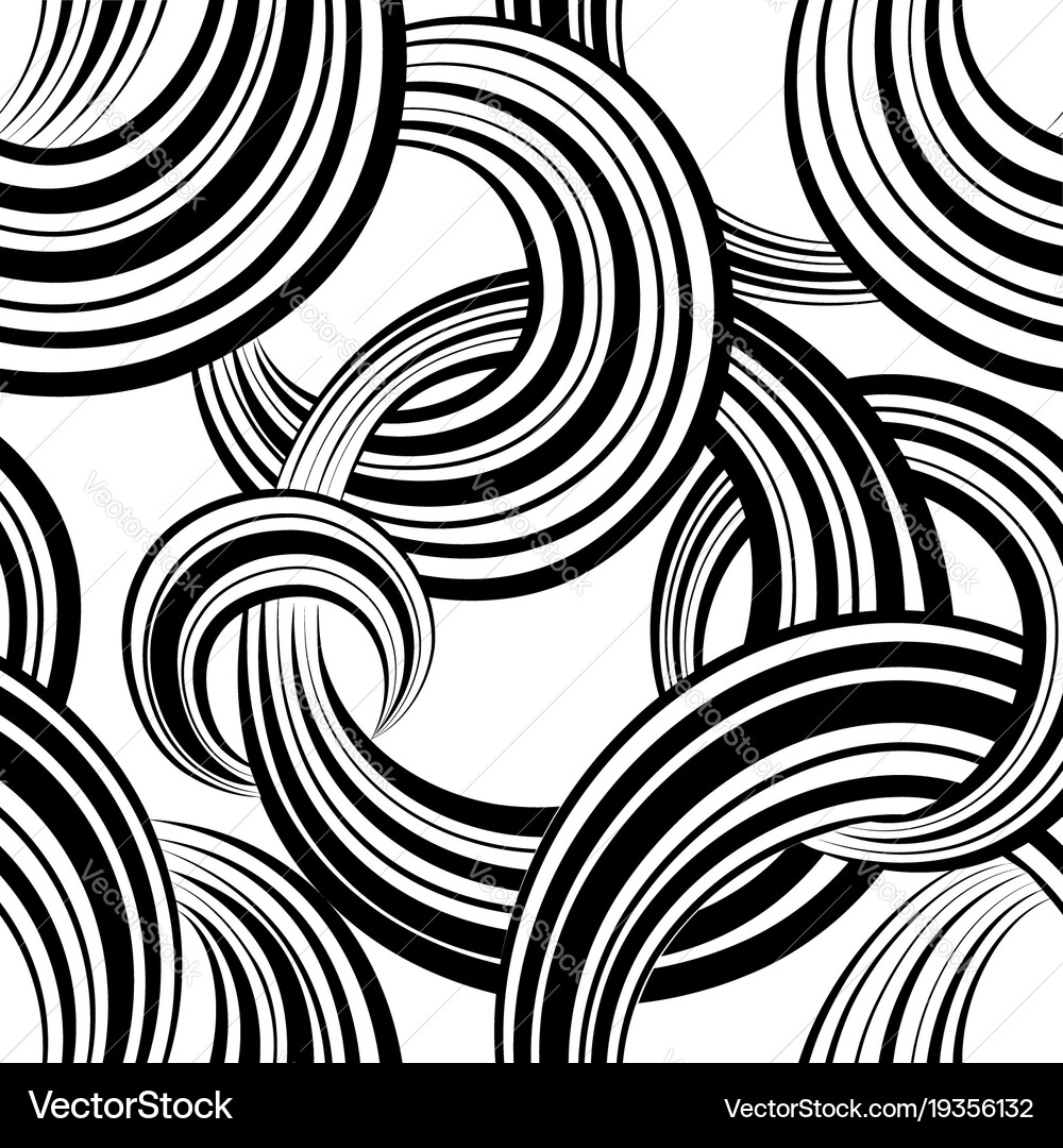 Abstract geometric seamless pattern bubble Vector Image