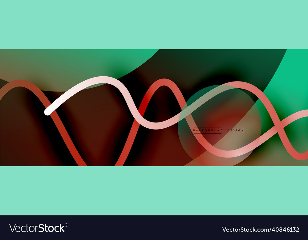 Abstract gradient background with wave line Vector Image Abstract gradient background with wave line