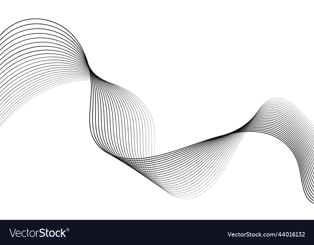 Abstract wave element for design digital