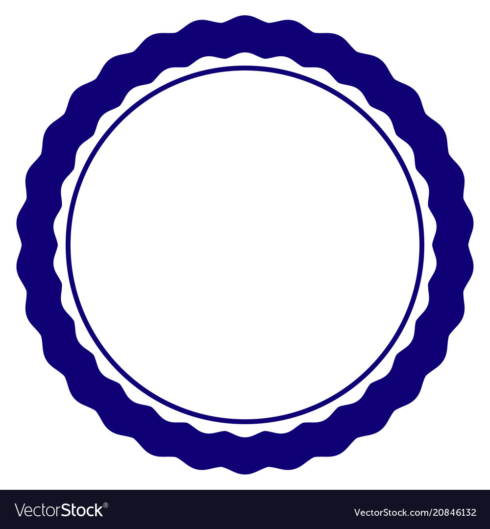 certificate round rosette frame template round template