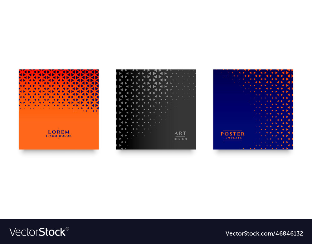 Collection of triangular halftone pattern