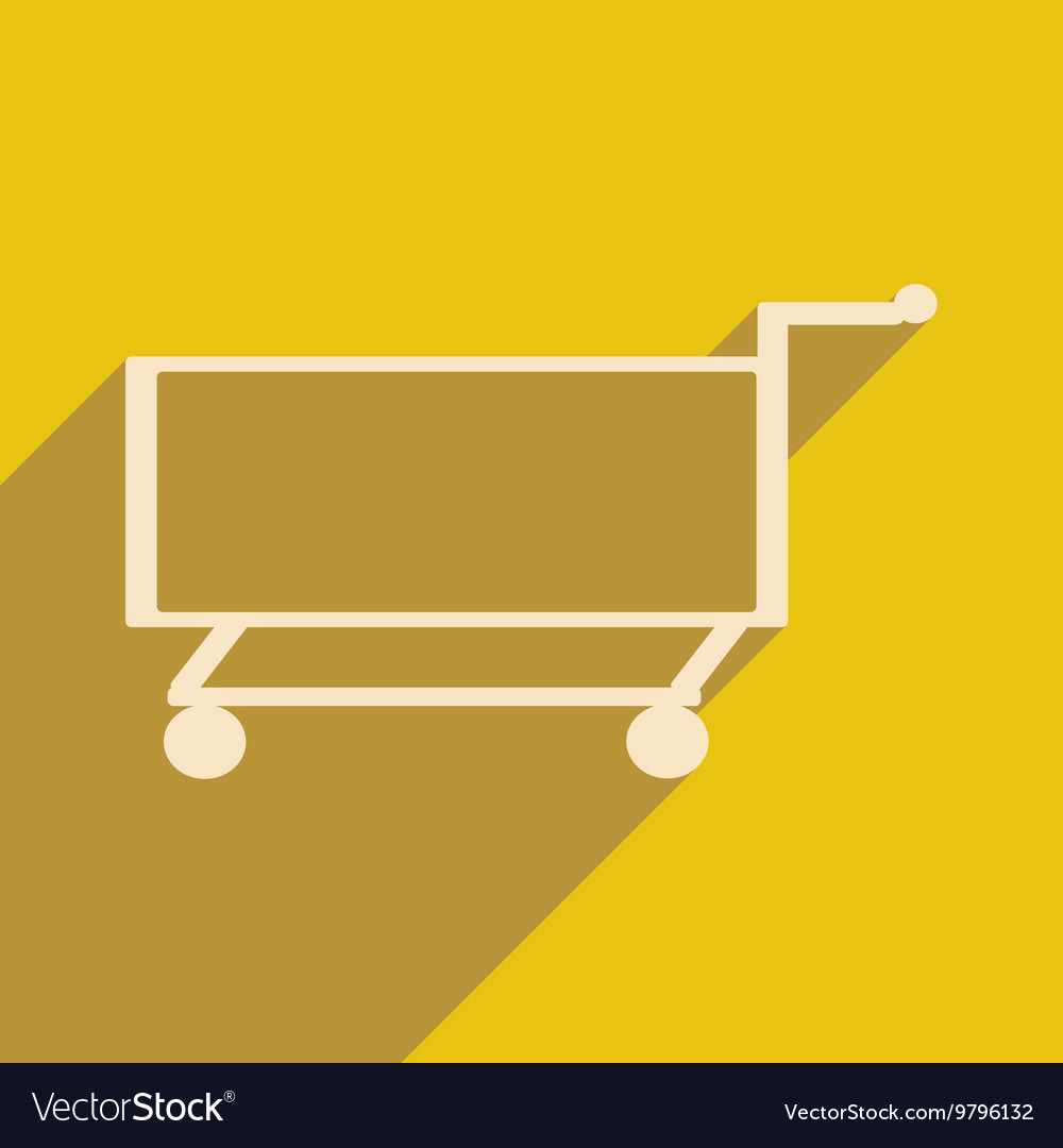 Flat with shadow icon and mobile application