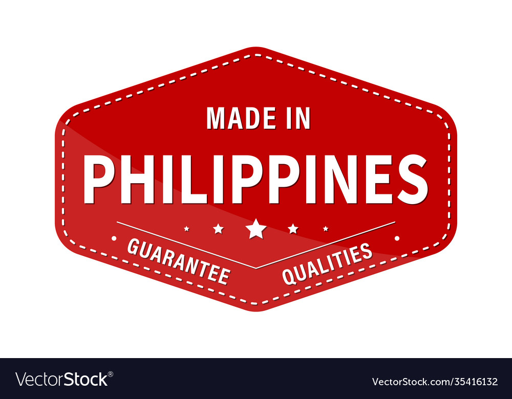 Made in philippines guarantee quality label