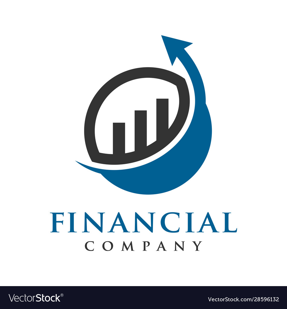 Marketing and financial business logo Royalty Free Vector