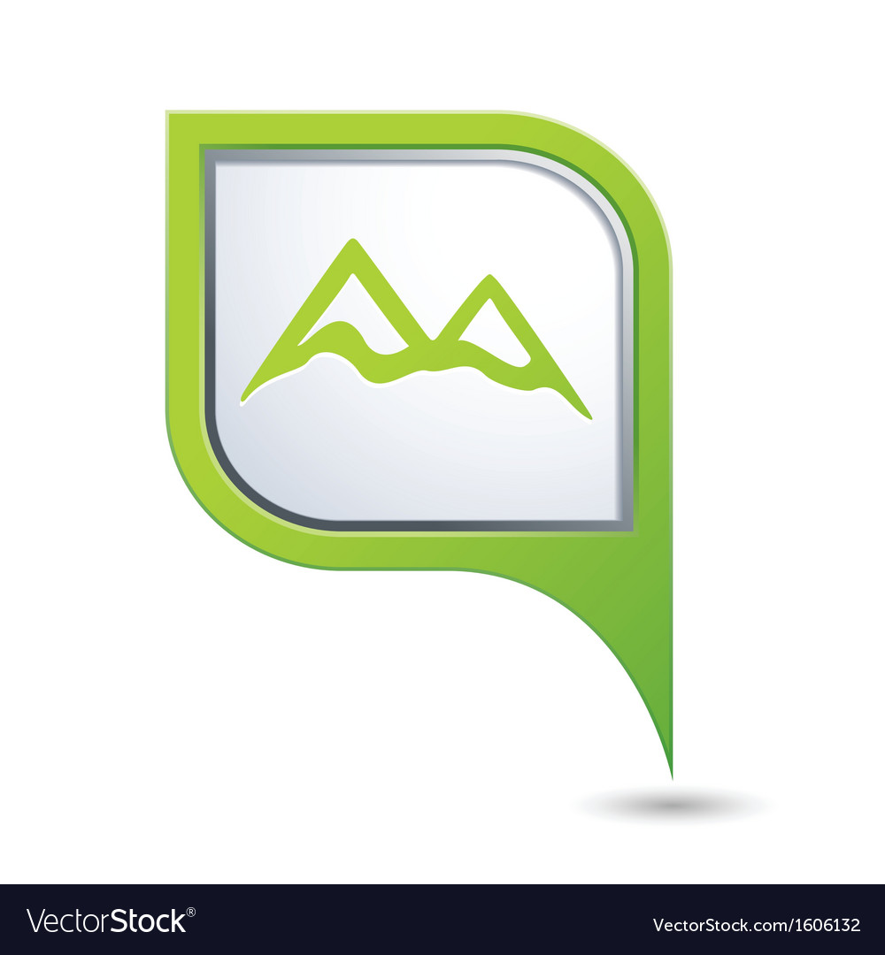 Mountain Map Pointer Icon