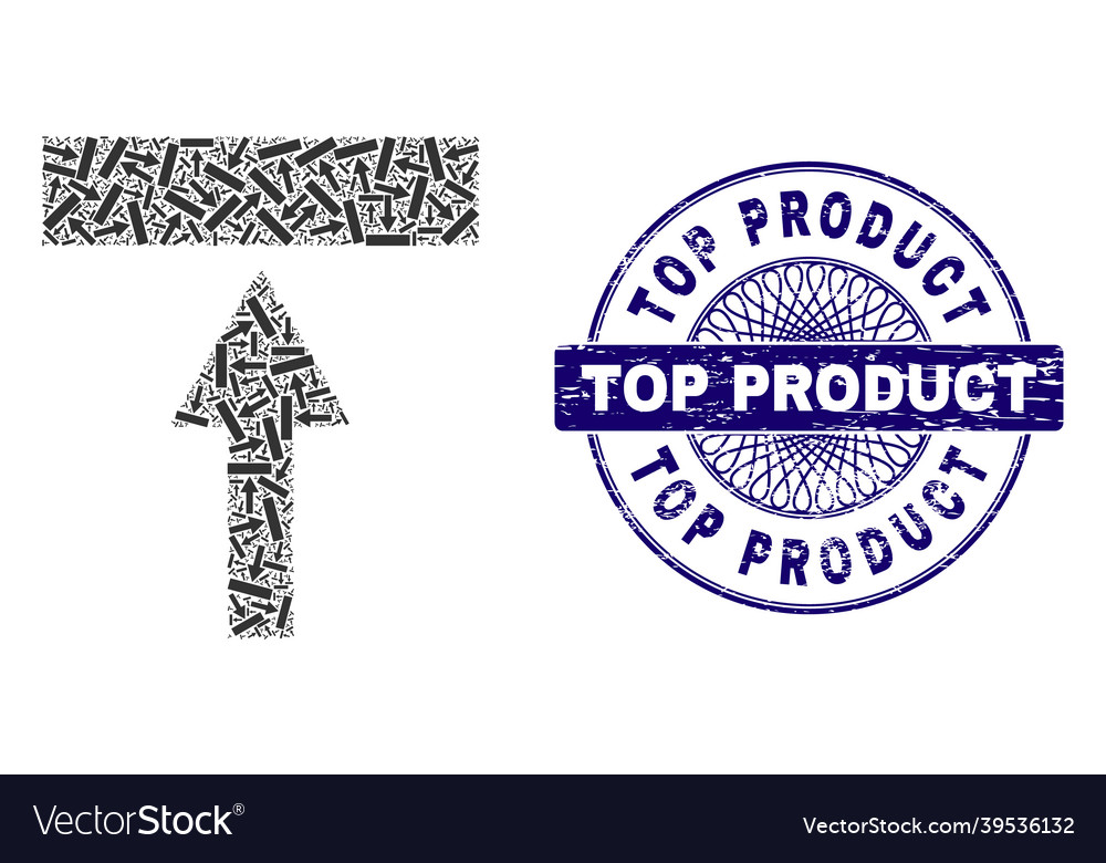 Move top recursive mosaic of icons vector image Move top recursive mosaic of icons