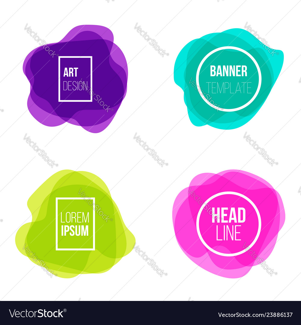 Abstract Colorful Shape Set