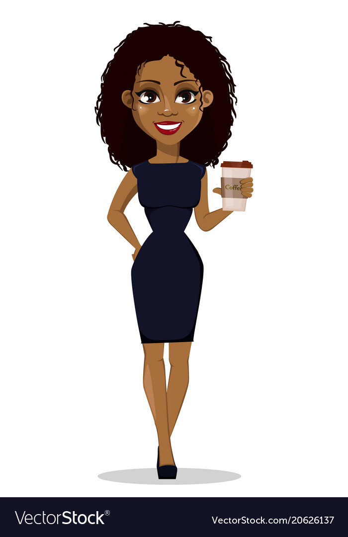 African american business woman Royalty Free Vector Image