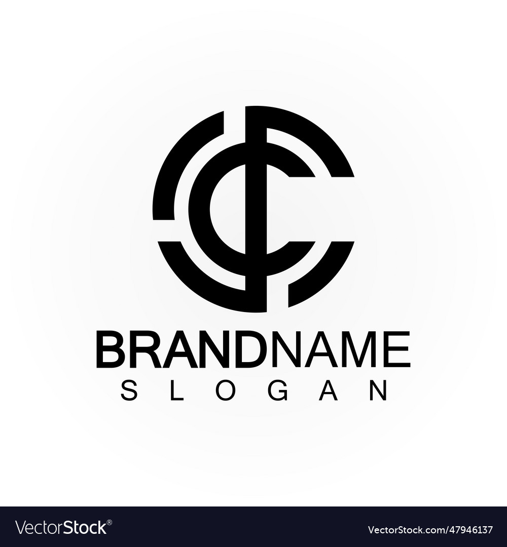 Alphabet letters monogram logo csscs and c