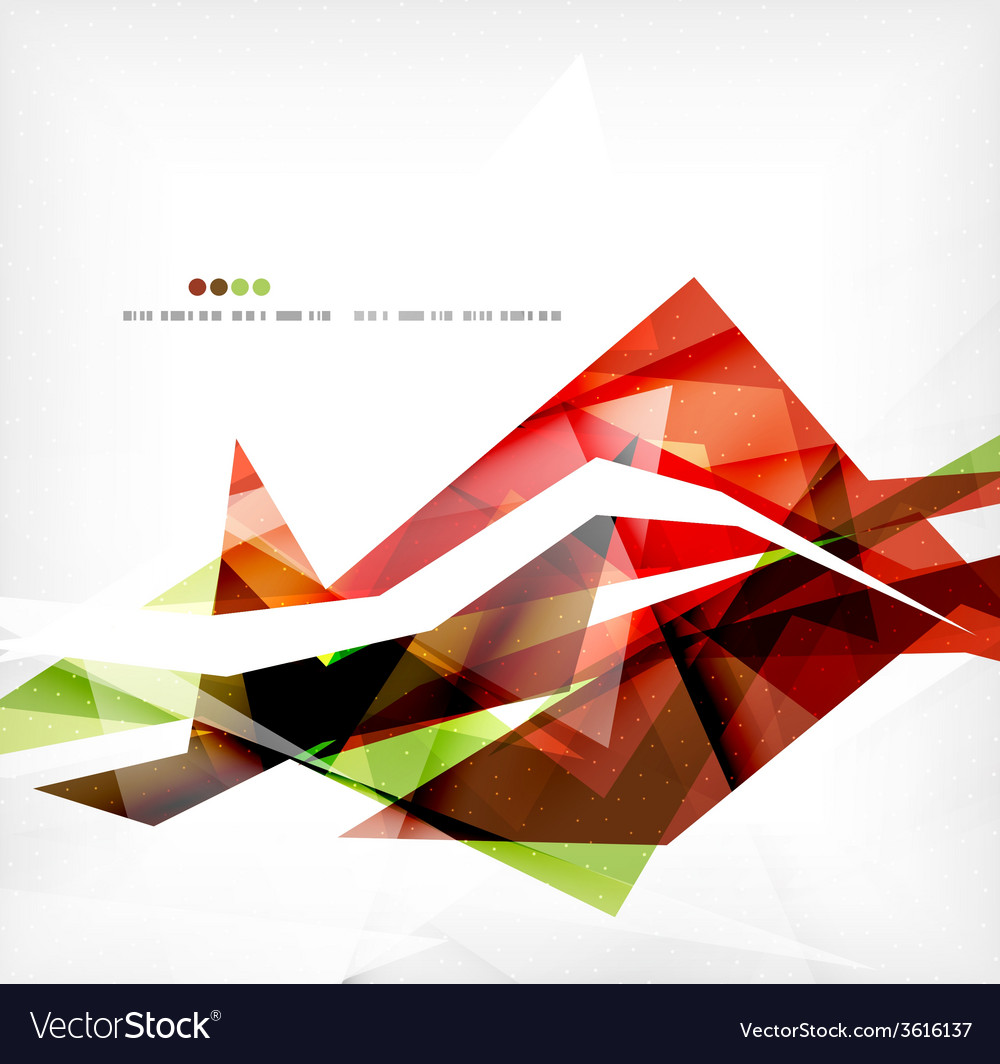 Angular geometric color shapes Royalty Free Vector Image