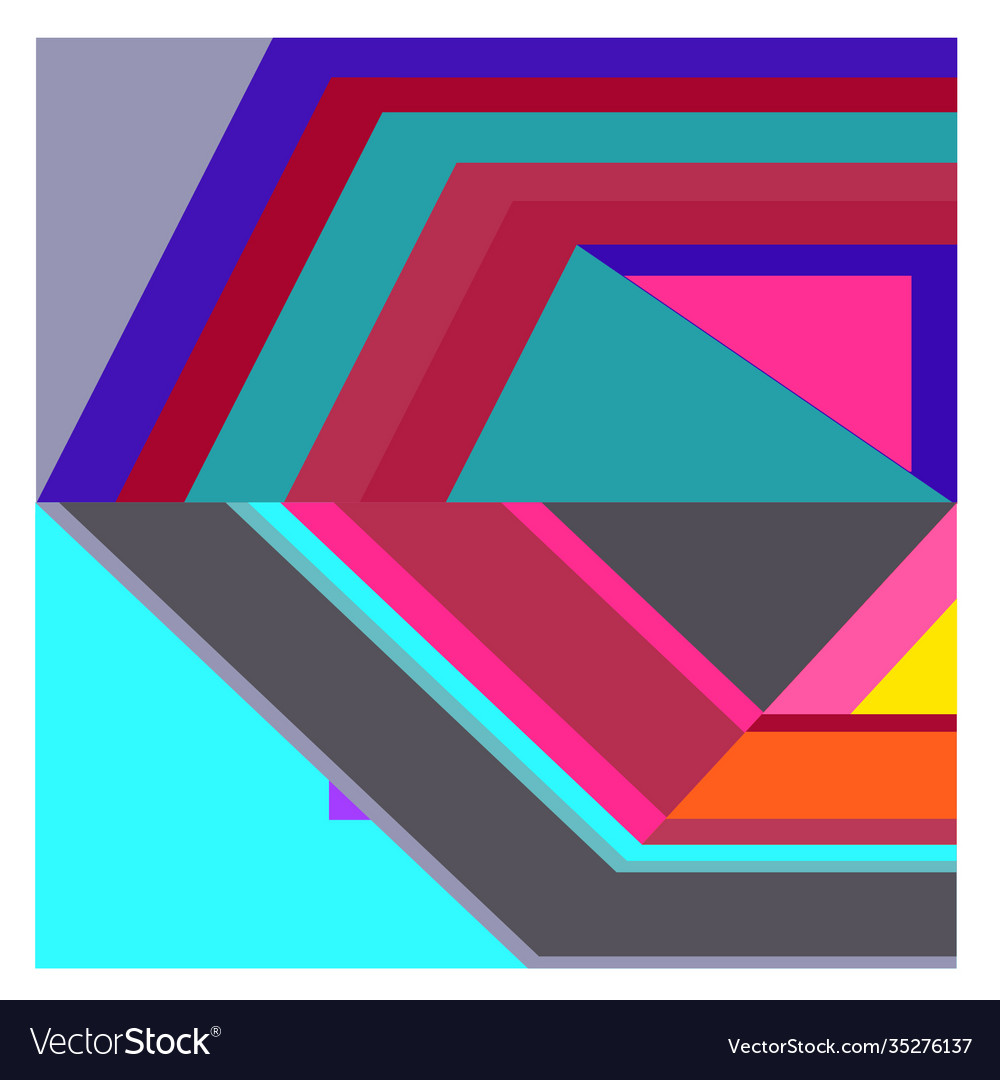 Colorful geometric and curve background pattern