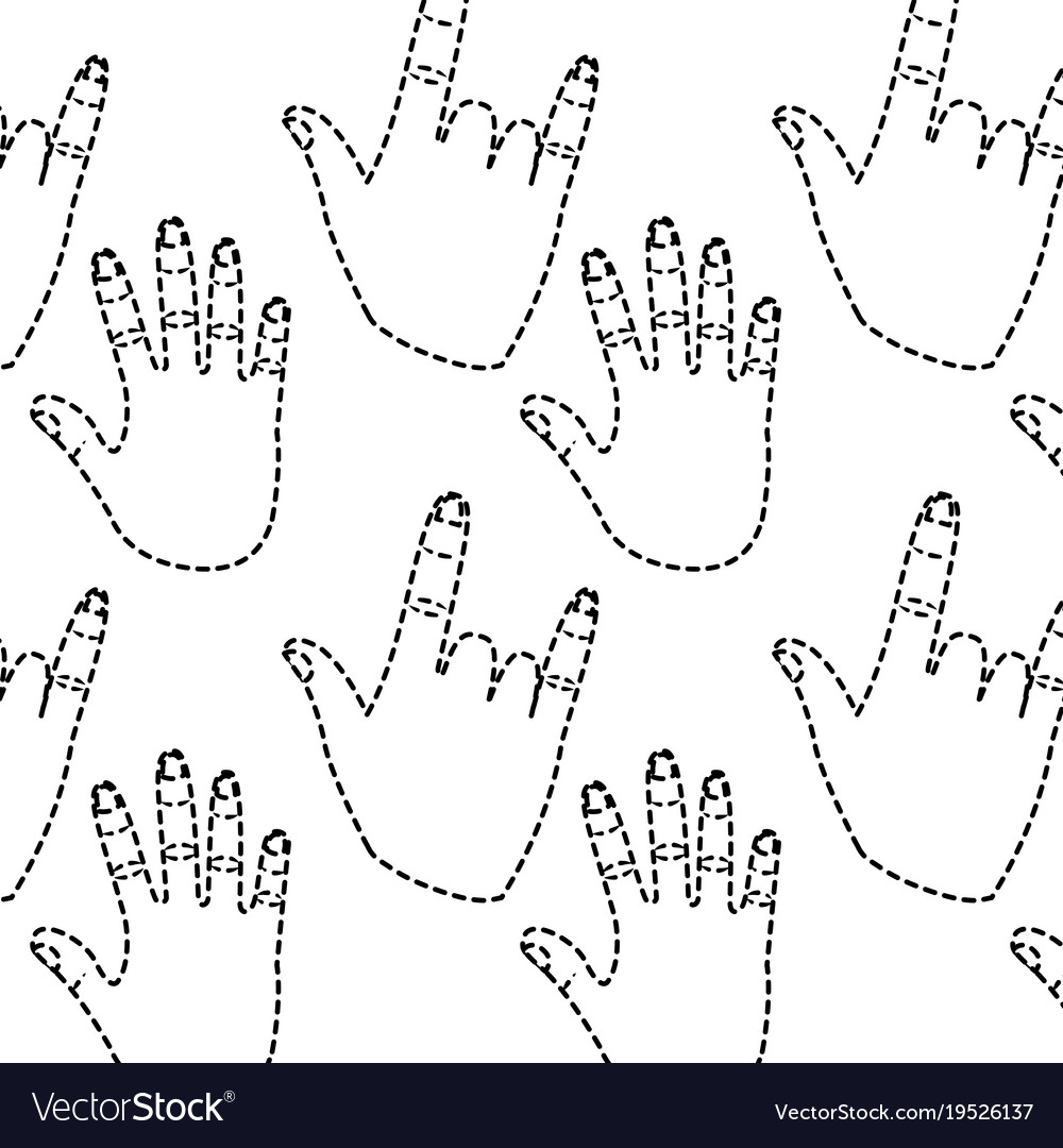 Hand gesture pattern image