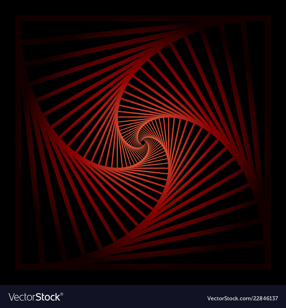 Inward concentric rotating spirally squares Vector Image Inward concentric rotating spirally squares