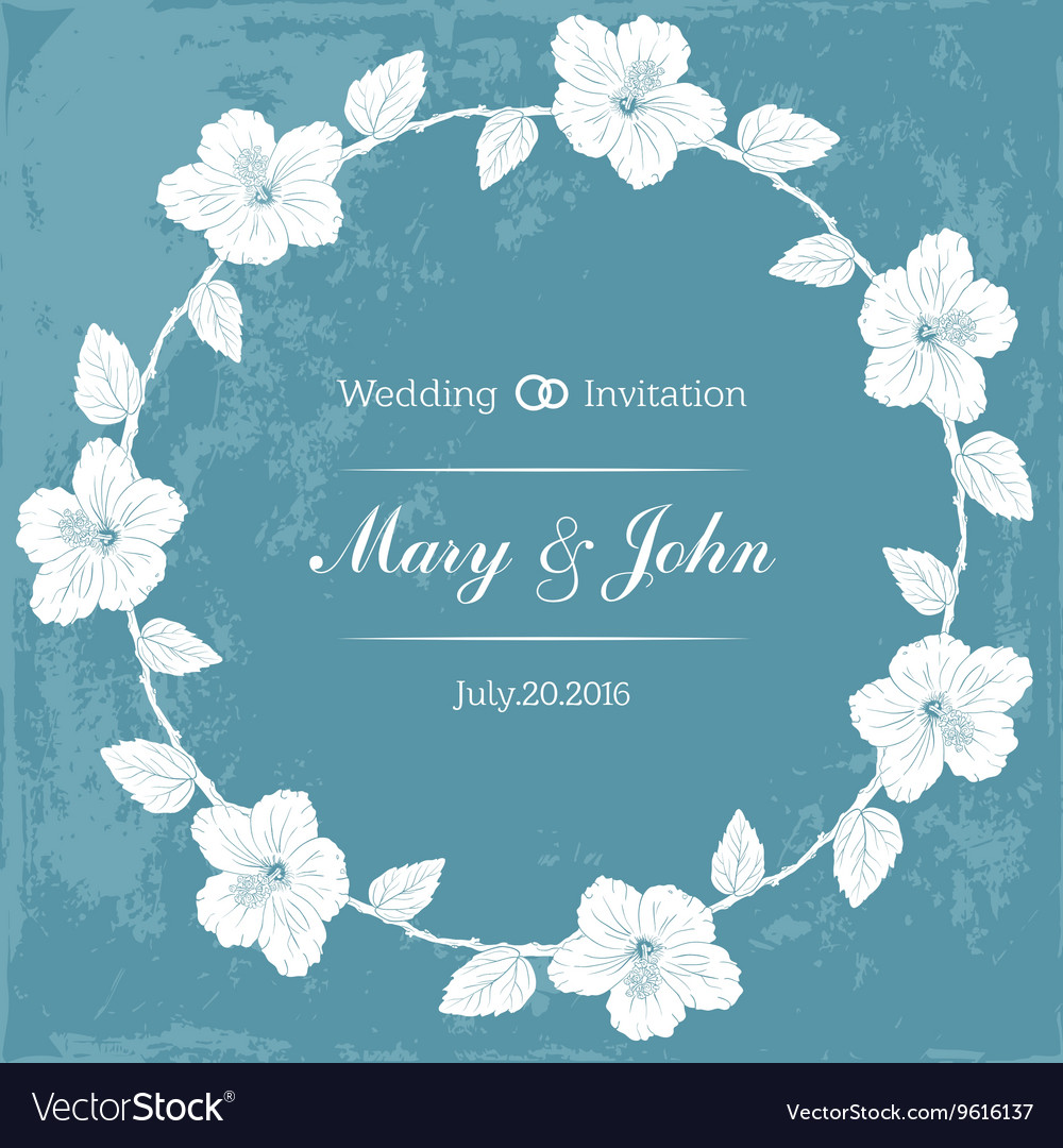 Marriage design template with custom names