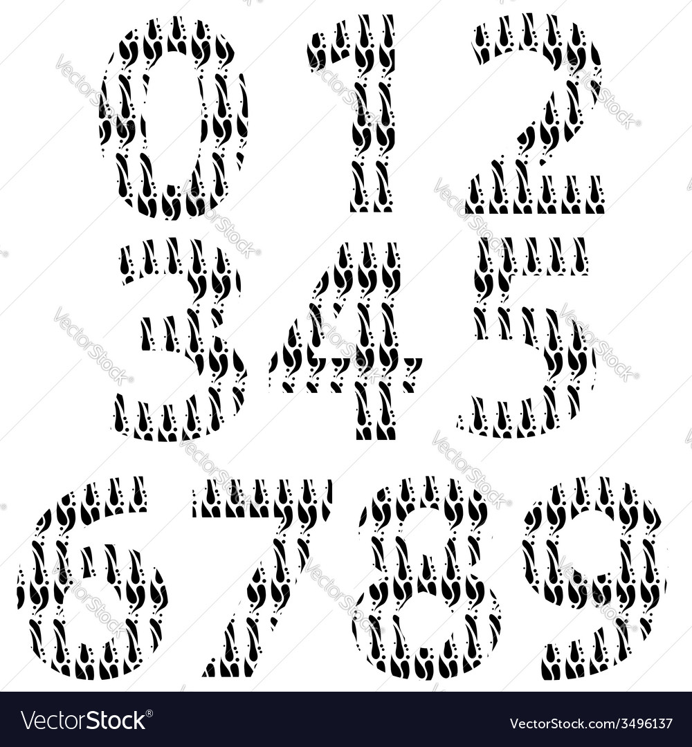 Numbers Royalty Free Vector Image - VectorStock