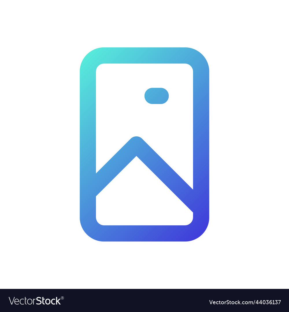 Vertical picture pixel perfect gradient linear ui vector image Vertical picture pixel perfect gradient linear ui