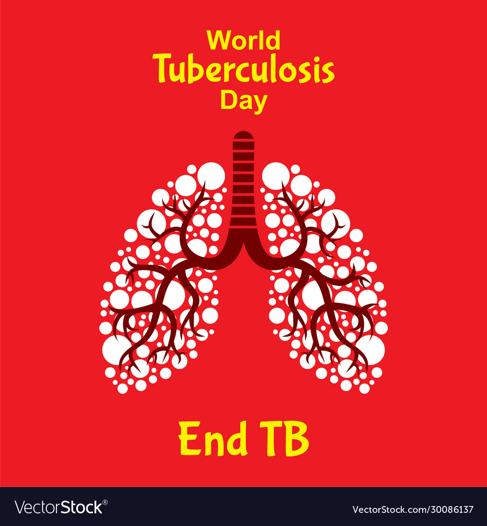 World tuberculosis day poster design Royalty Free Vector