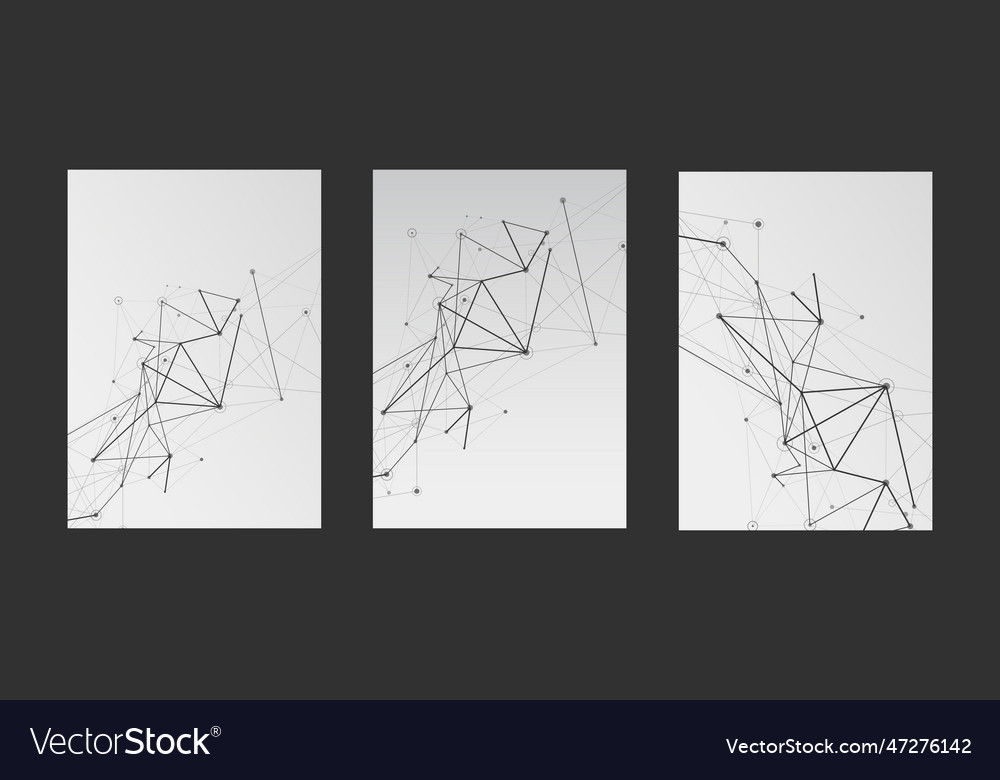 Abstract background with connecting lines and dots