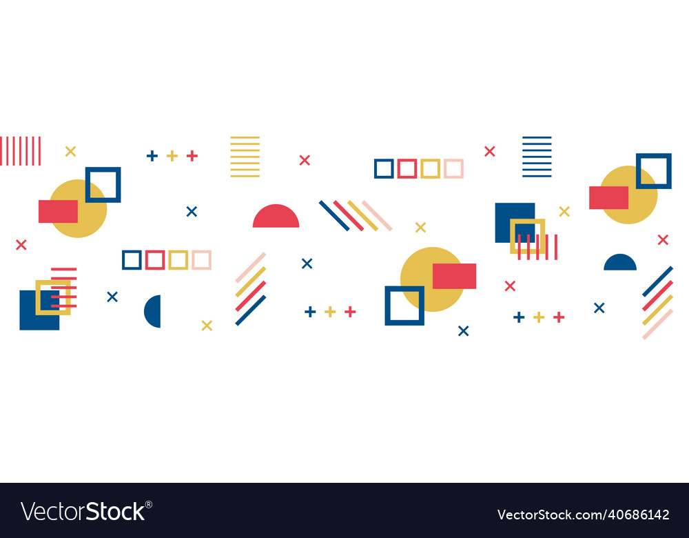 Abstract background with different geometric Vector Image Abstract background with different geometric
