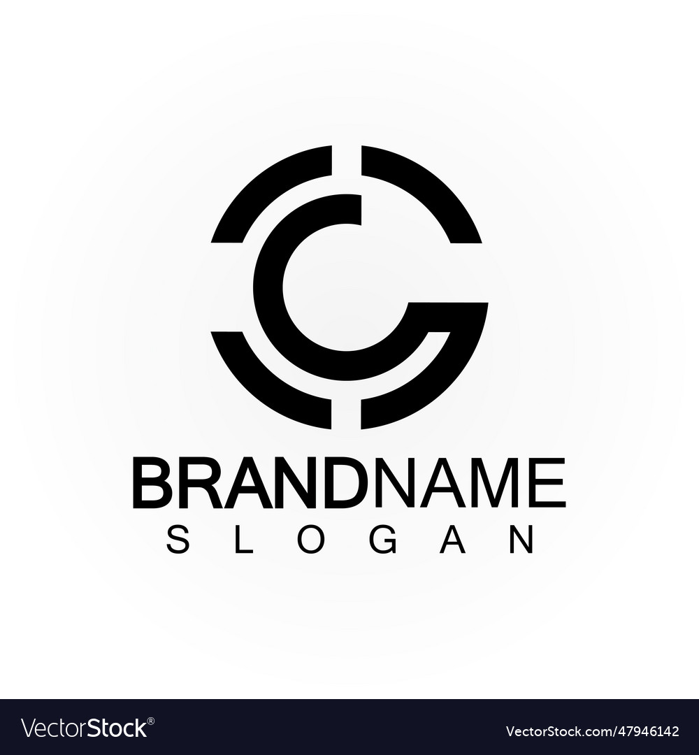 Alphabet letters monogram logo csscs and c
