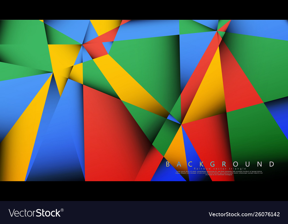 Background a triangle with combination vector image Background a triangle with combination