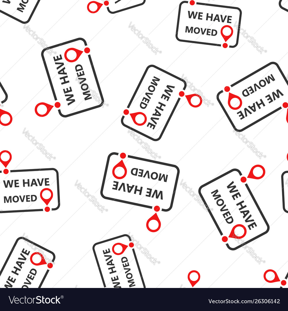Move location icon seamless pattern background Vector Image Move location icon seamless pattern background