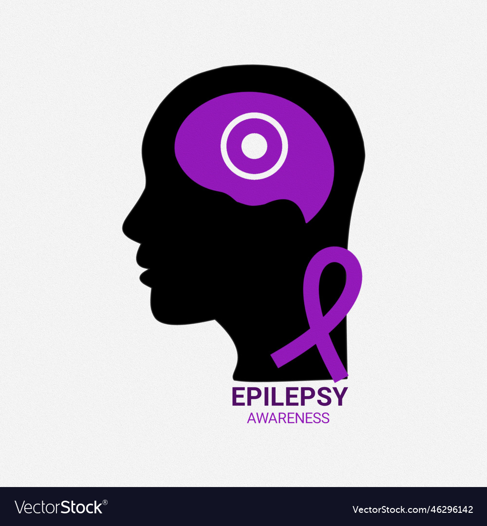 National epilepsy awareness day vector image National epilepsy awareness day