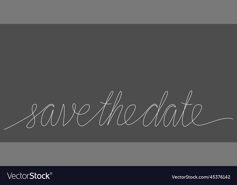 Save the date - continues line quote stock