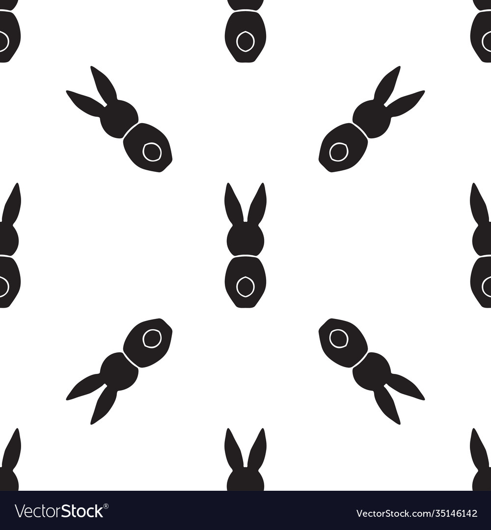 Seamless pattern with bunnies