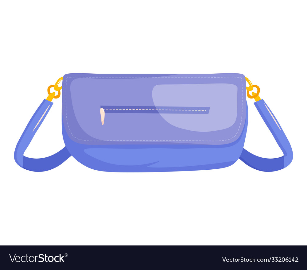 Woman baguette bag Royalty Free Vector Image - VectorStock