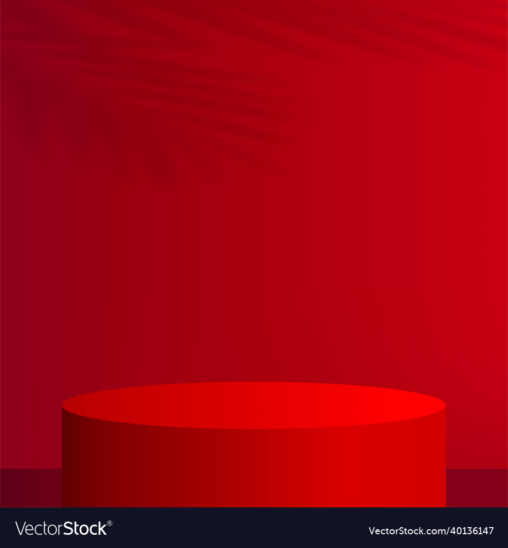 Abstract background with red color geometric 3d vector image Abstract background with red color geometric 3d