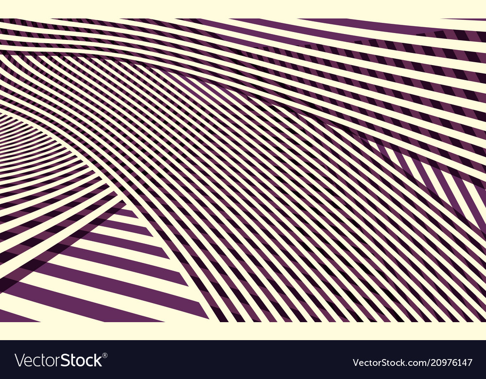 Abstract curve stripe pattern