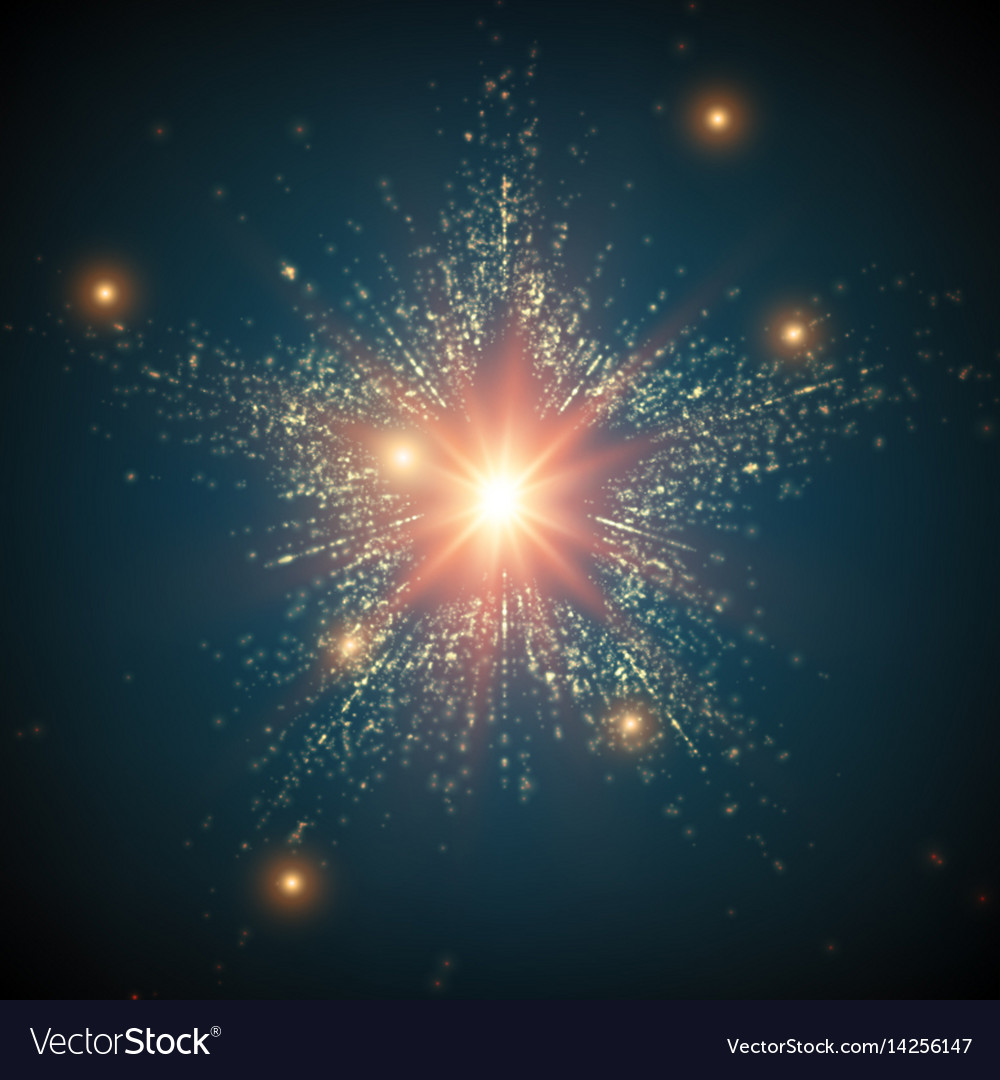 Abstract space background explosion