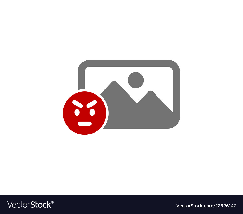 Angry social network logo icon design