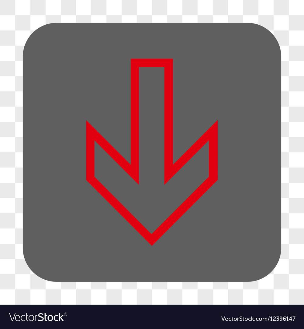 Arrow down rounded square button