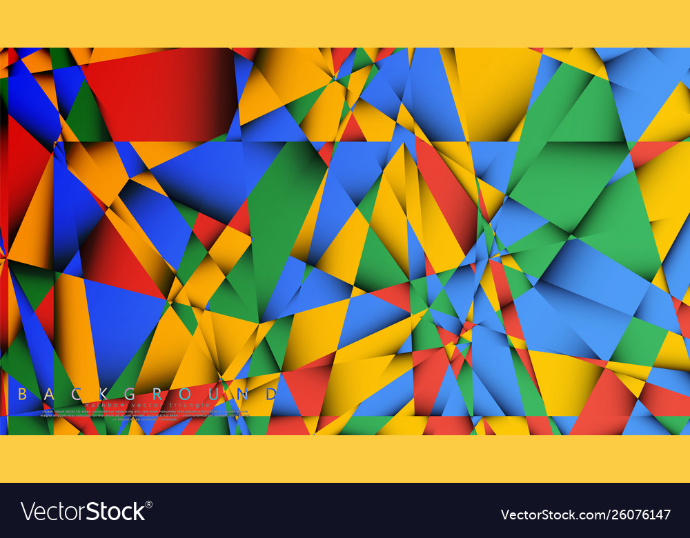 Background a triangle with combination vector image Background a triangle with combination