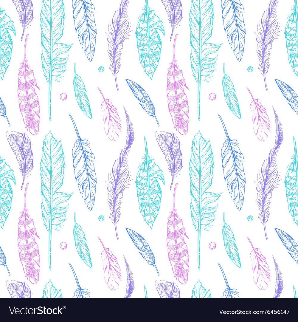 Bohemian Feather Pattern