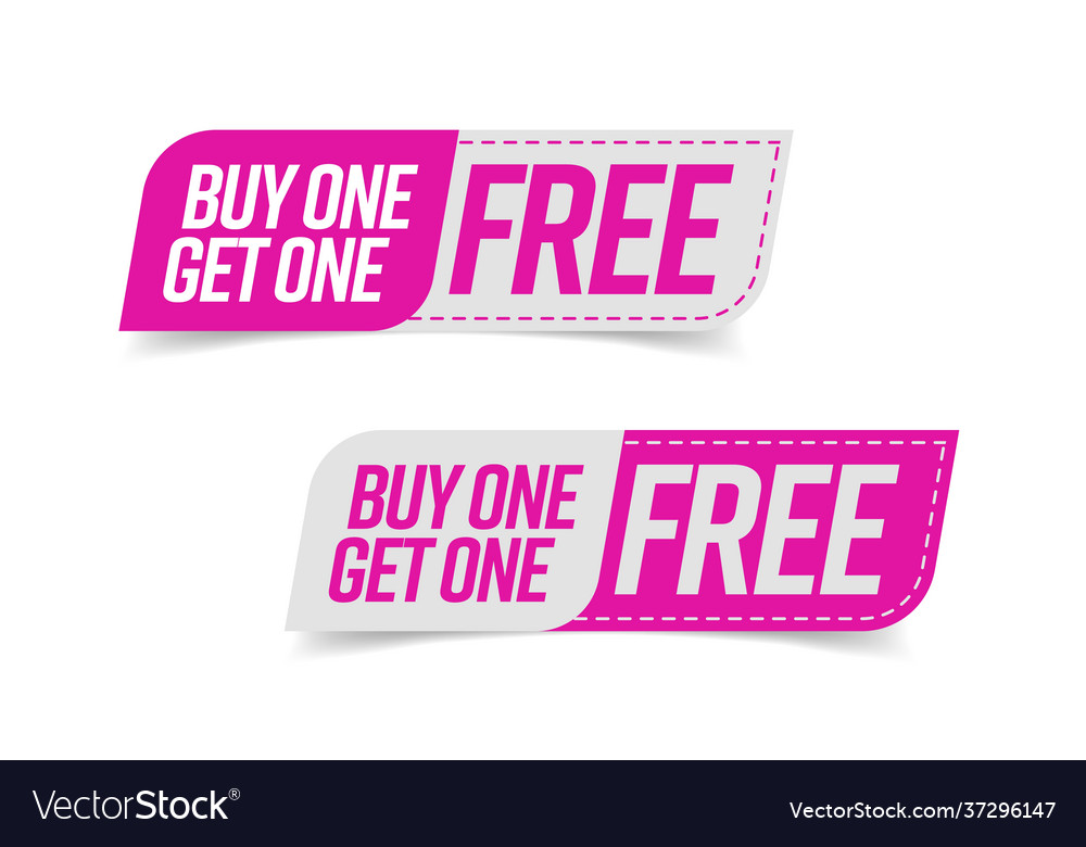 Buy one get free banner