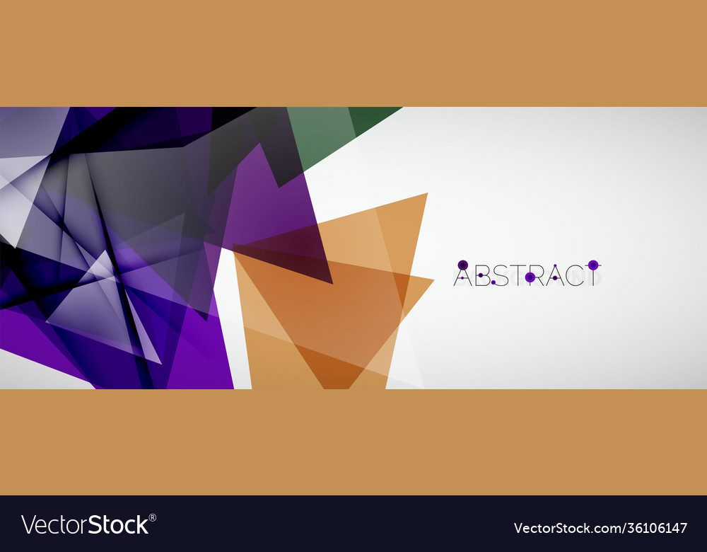Geometric abstract background color triangle