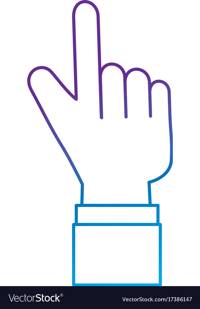 Pointer hand index isolated icon