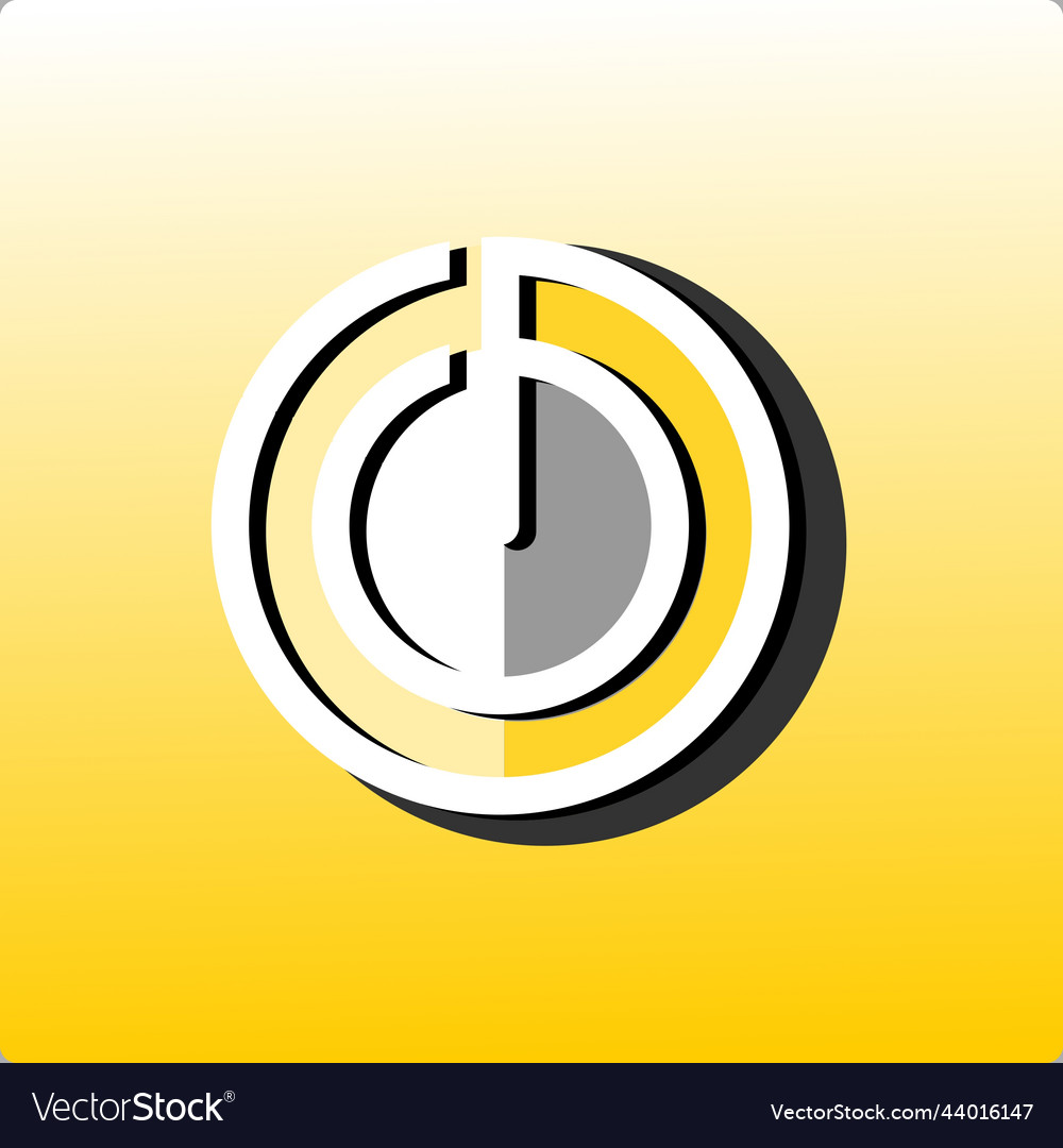 Power button vector image Power button