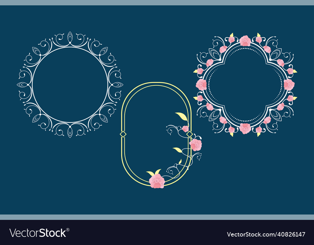 Roses frames three icons