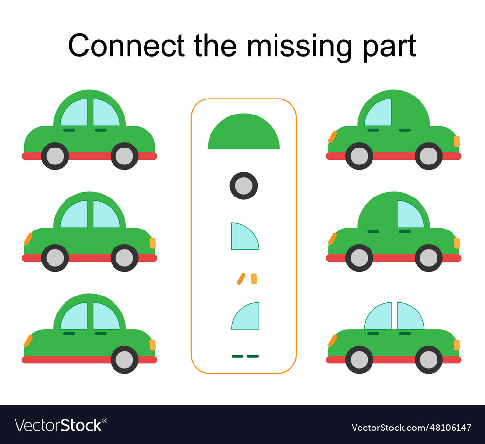 Task for the development of attention and logic vector image Task for the development of attention and logic