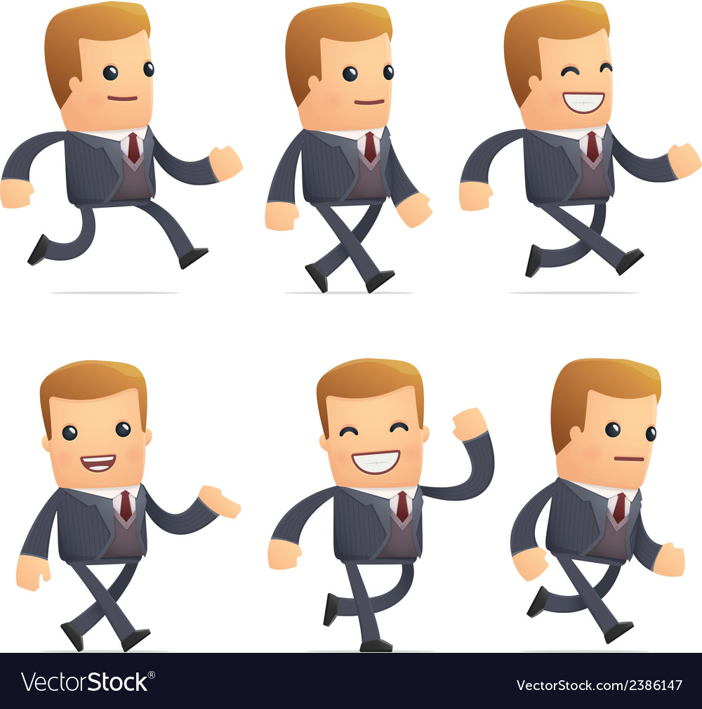 Universal Characters In Different Poses Financial Vector Image Universal Characters In Different Poses Financial Vector Image