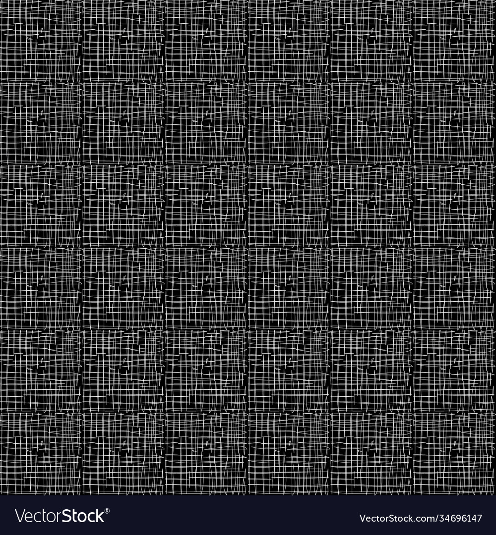 White outline on black background Royalty Free Vector Image