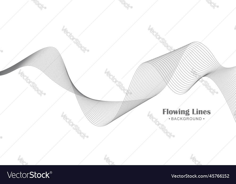 Abstract background with flowing lines waves