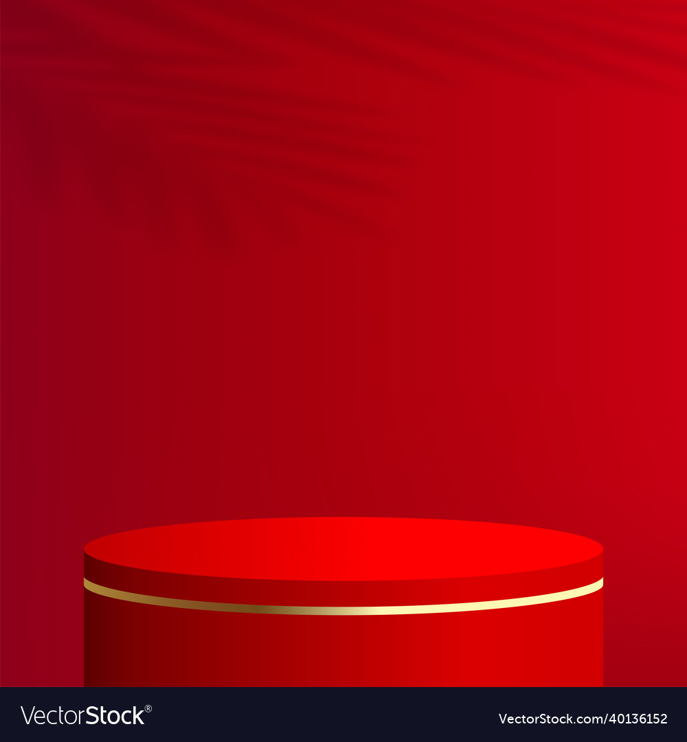 Abstract background with red color geometric 3d vector image Abstract background with red color geometric 3d